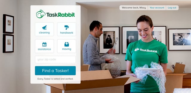 TaskRabbit - Fonte: Divulgação